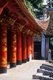 Vietnam: The brightly painted Great House of Ceremonies pavilion in Van Mieu (the Temple of Literature), Hanoi