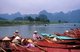 Vietnam: Boat women at the wharf near the Perfume Pagoda, south of Hanoi
