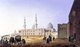 Egypt: A caravan beside the Mosque of Sultan al-Zahir Barquq, Cairo, Pascal Coste, c.1839
